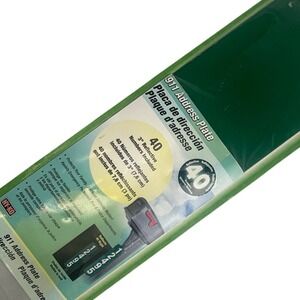 HY-KO 911 Address Plate 3 Inch Reflective‎ Numbers Mailbox Post Fence House